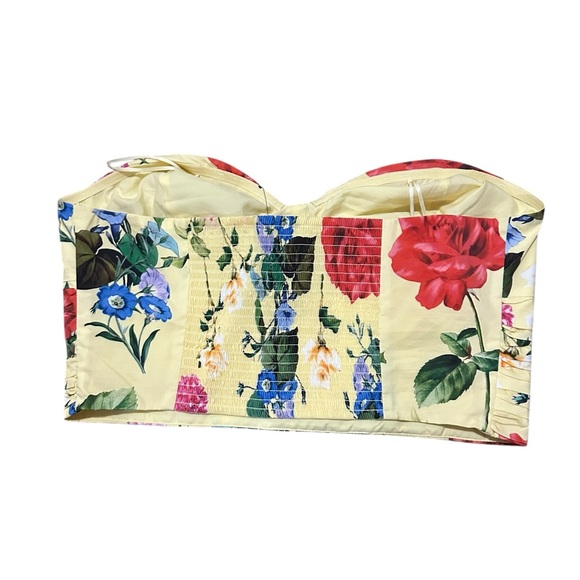 Express Floral Strapless Top size xl nwt - Picture 3 of 7